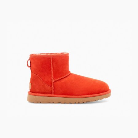 UGG Classic Mini II Orange Boots for Women (HRUI82596)